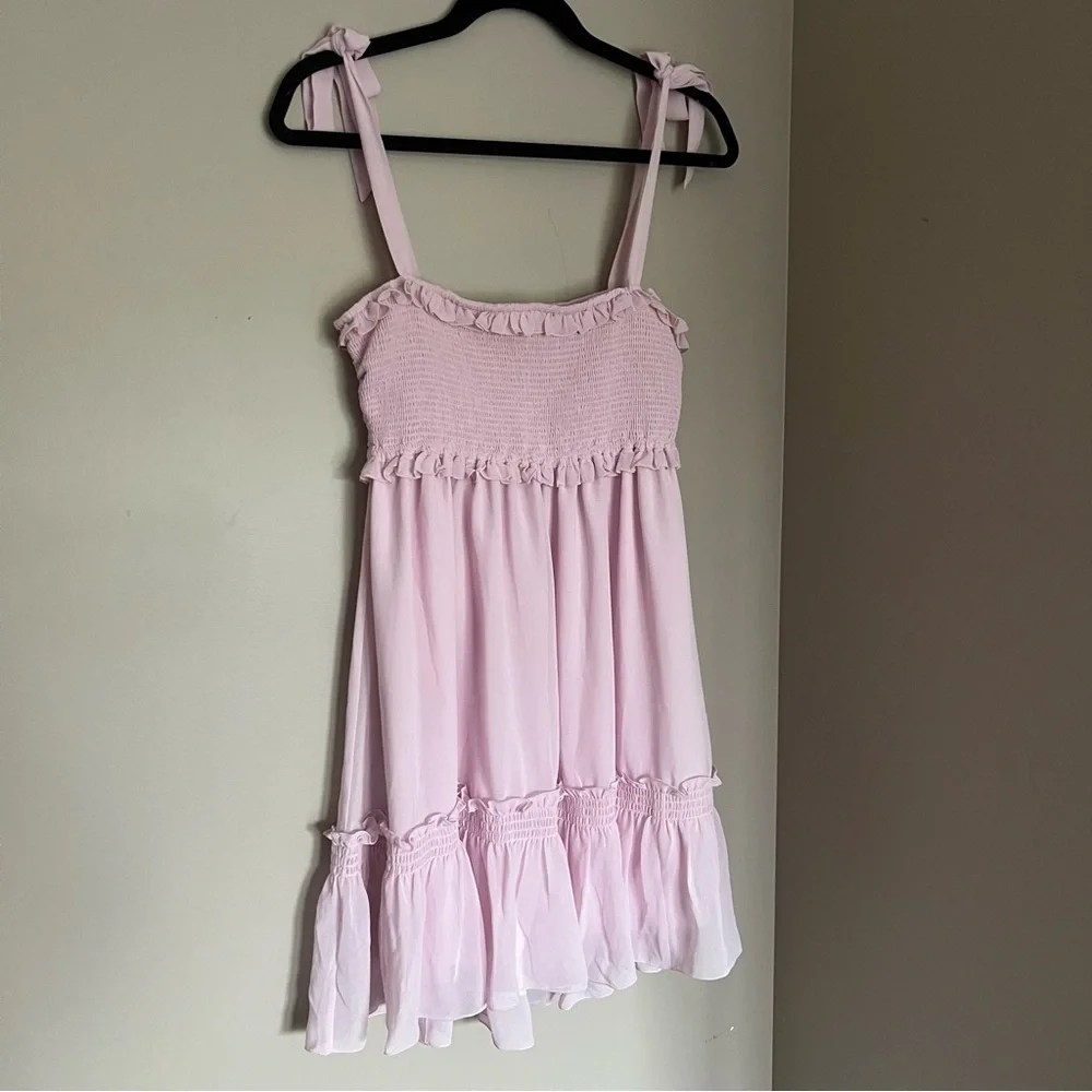 Aritzia Sunday Best Fairey Dress in Lilac Bloom - Picture 3 of 7